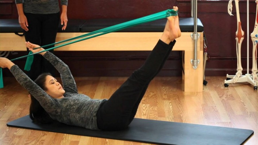 تمرین با کش پیلاتس