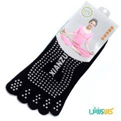 جوراب یوگا و پیلاتس ضد لغزش جلو بستهYoga Socks  thumb 9684