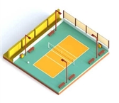 ابعاد زمین والیبال؛ زمین والیبال چند متر است