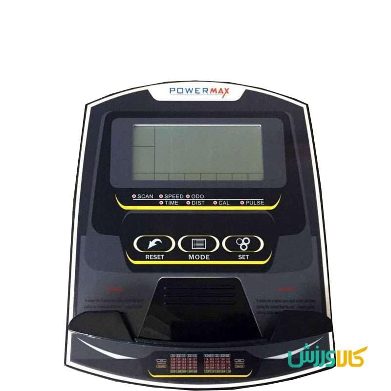تصویر صفحه نمایشگر دیجیتالی دوچرخه ثابت خانگی پاورمکس 41800B