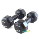 دمبل ایروبیک روکش دار 7 کیلویی ام دی ام مشکی